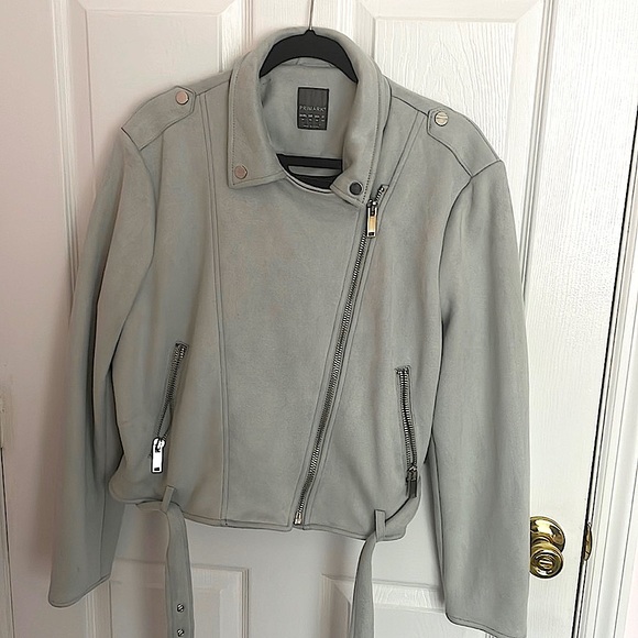 Primark Jackets & Blazers - Suede Light blue Primark Jacket Size 16